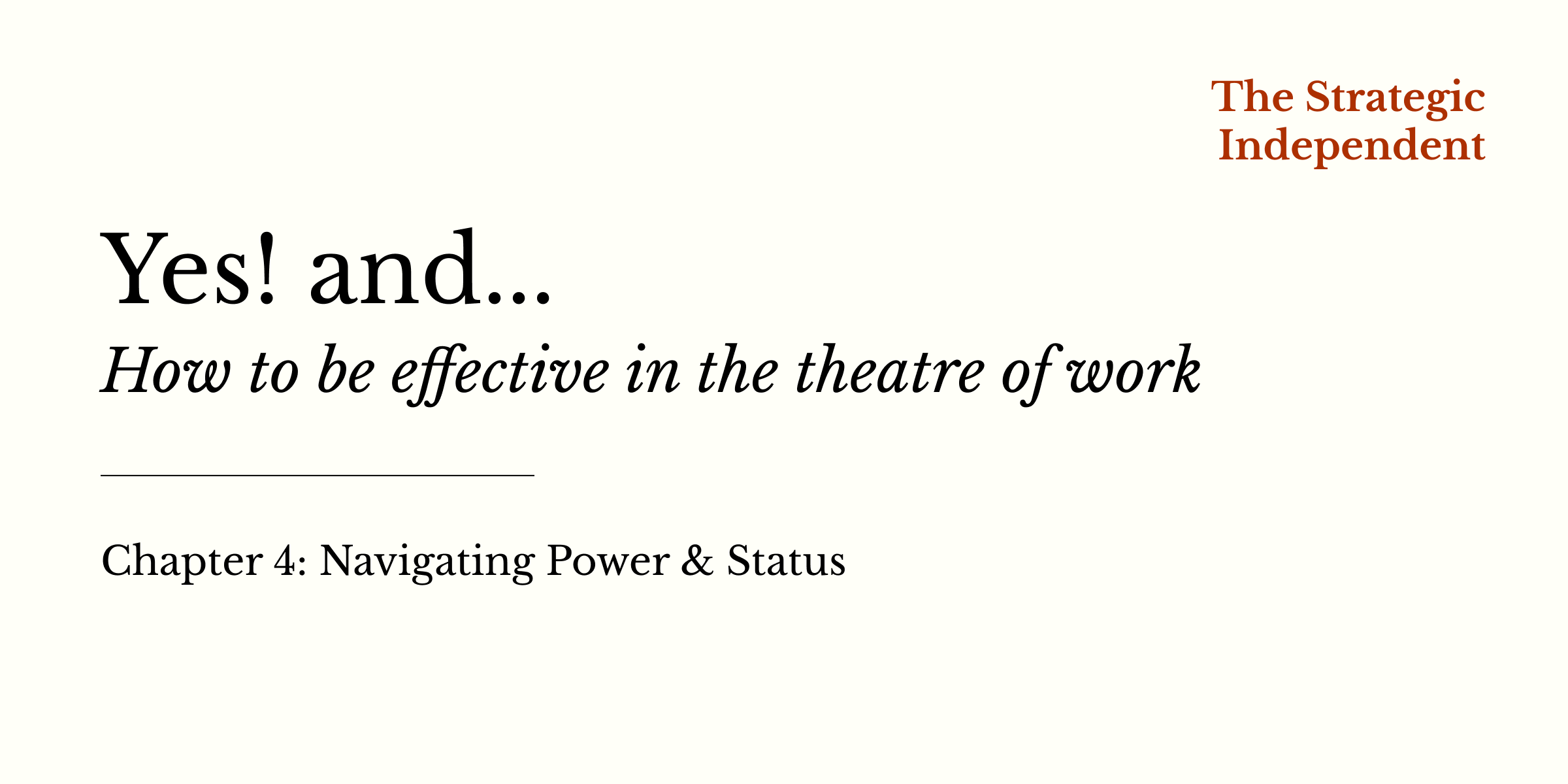 Navigating Power &amp; Status